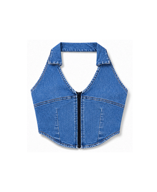 Drip Denim Top