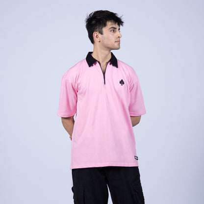 Pink Vibe Polo T-shirt