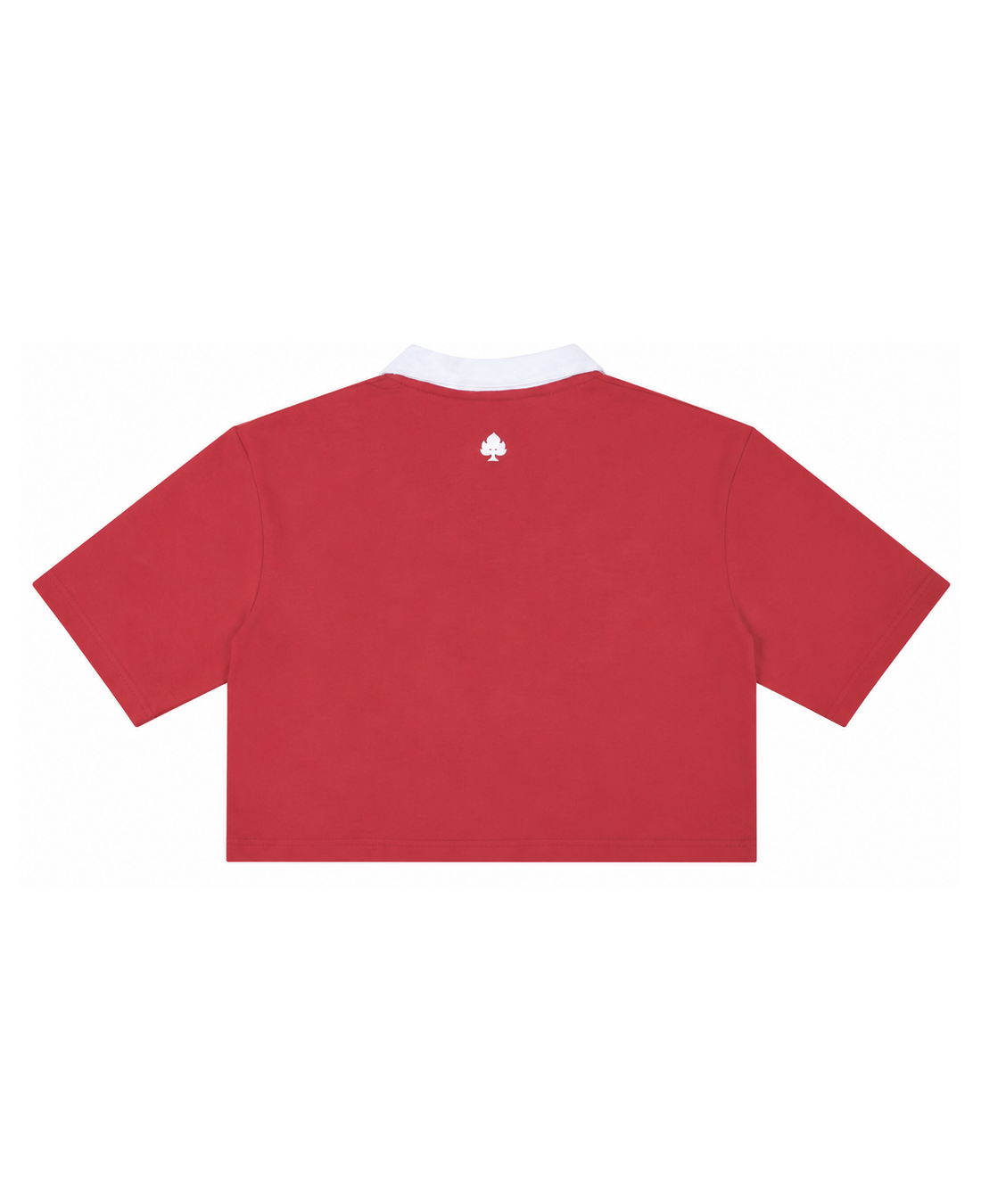 Red Cropped Polo T-Shirt - POKERFACE® Streetwear