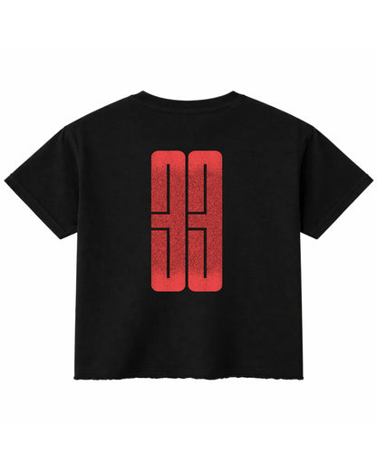 Black Boxy Fit T-shirt Back Design