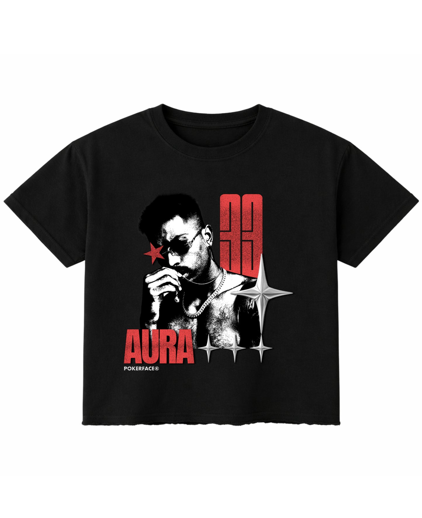 Black Boxy Fit T-shirt Front Design