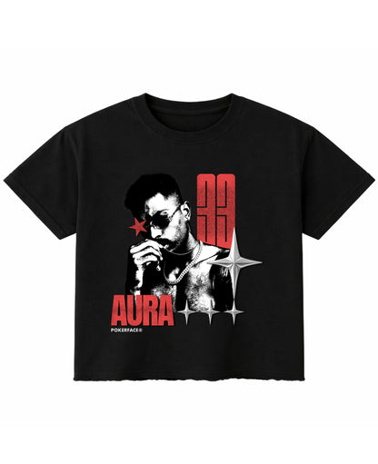 Black Boxy Fit T-shirt Front Design