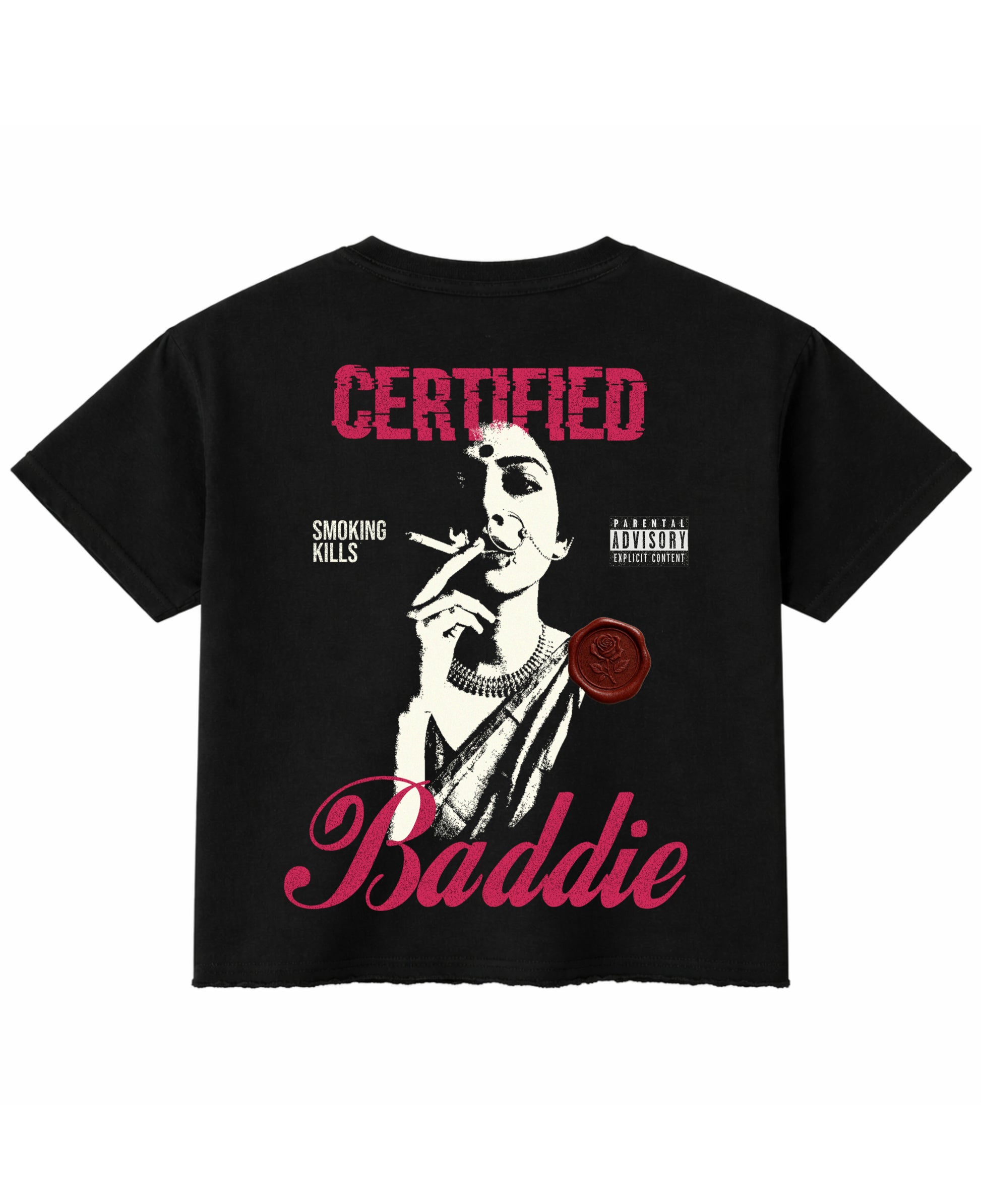 Black Boxy Fit T-shirt Back Design