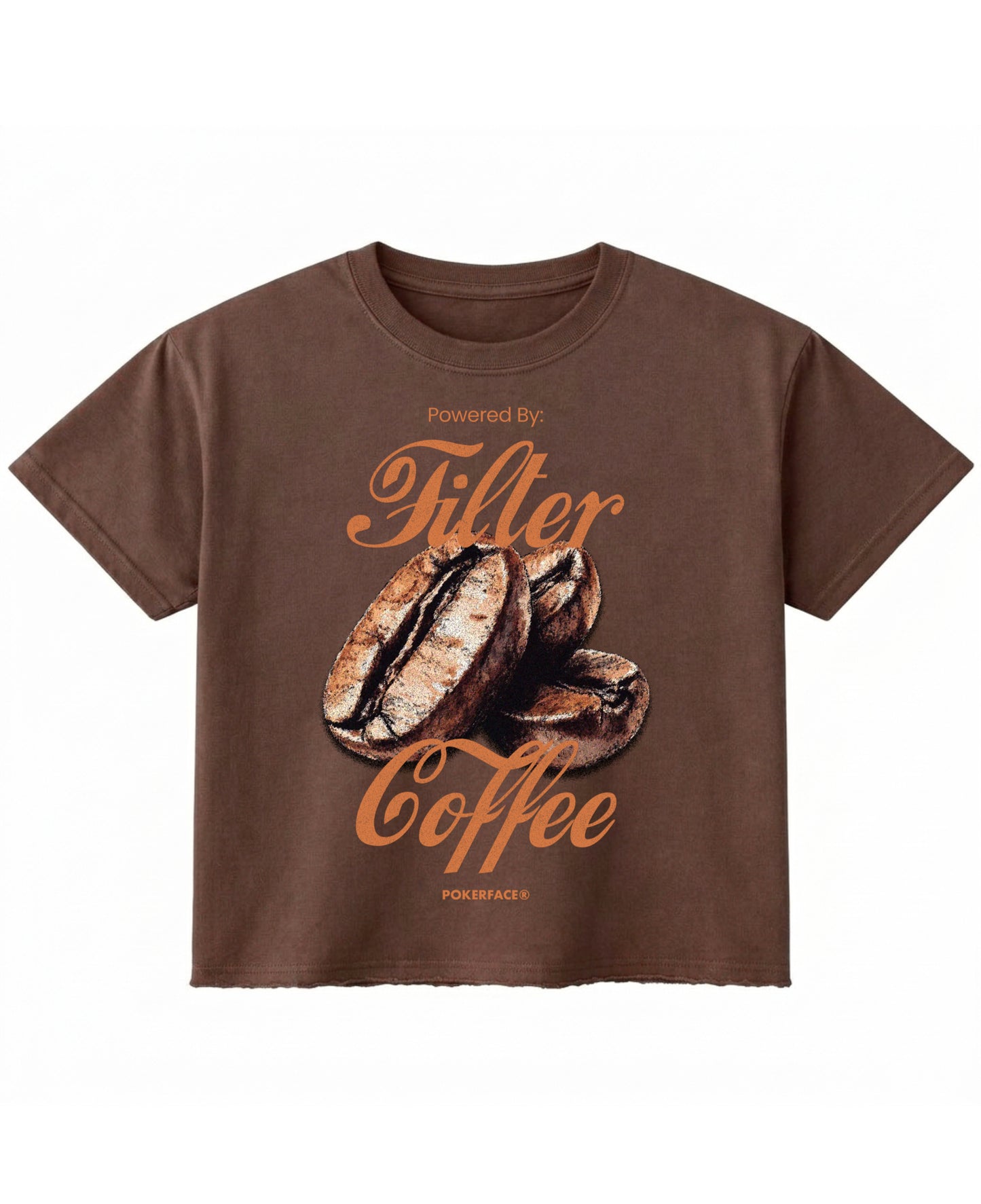 Brown Boxy Fit T-shirt Front Design