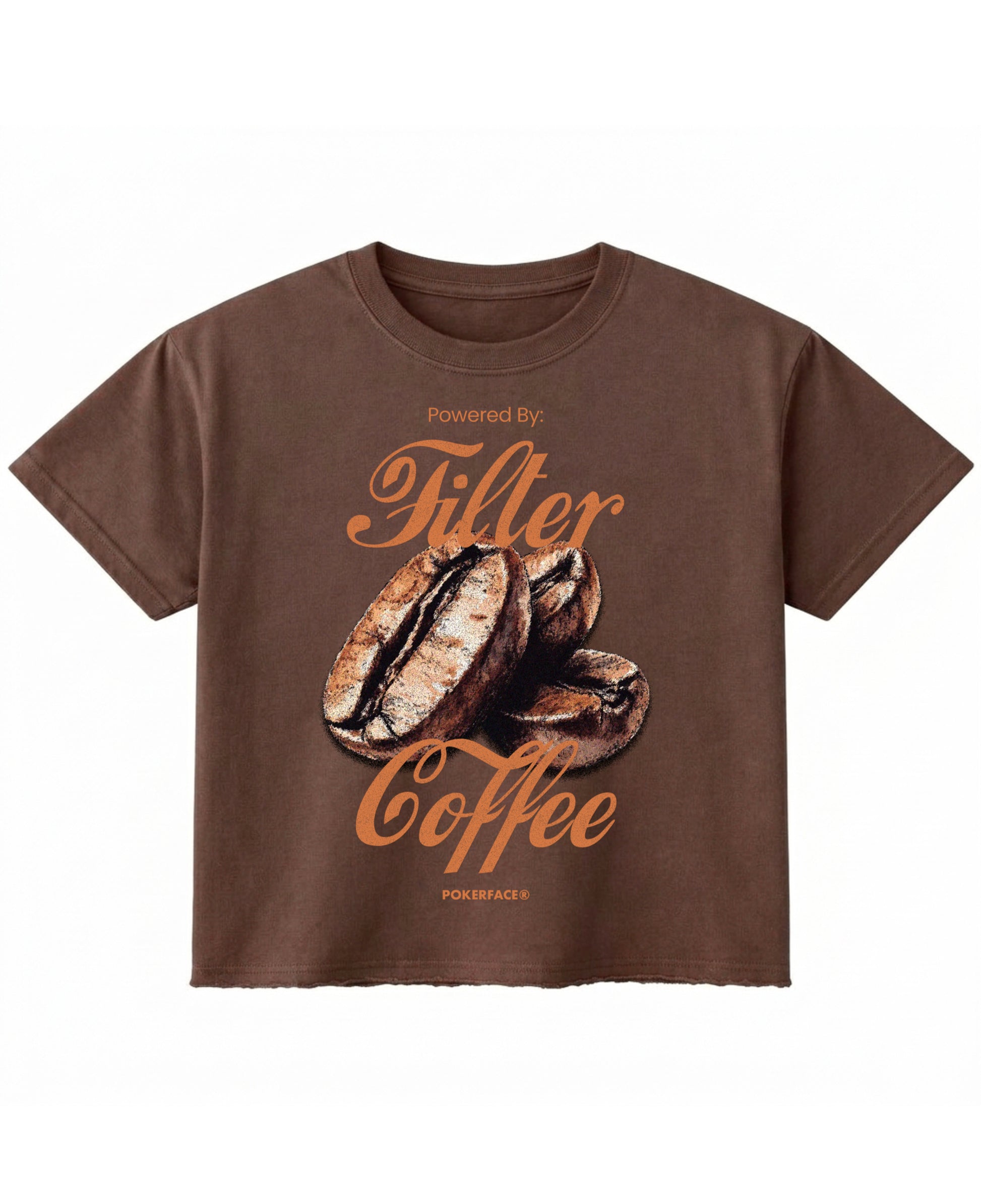 Brown Boxy Fit T-shirt Front Design