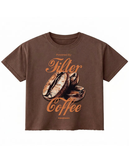 Brown Boxy Fit T-shirt Front Design