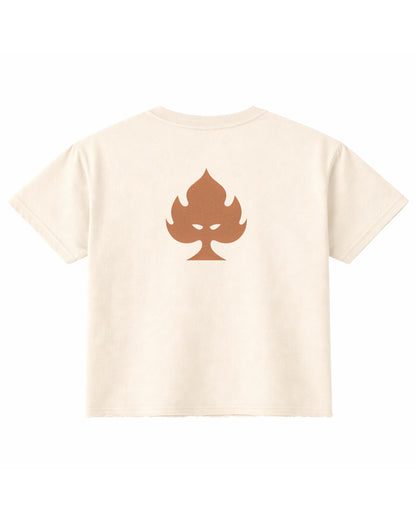 Off White Boxy Fit T-shirt Back Design