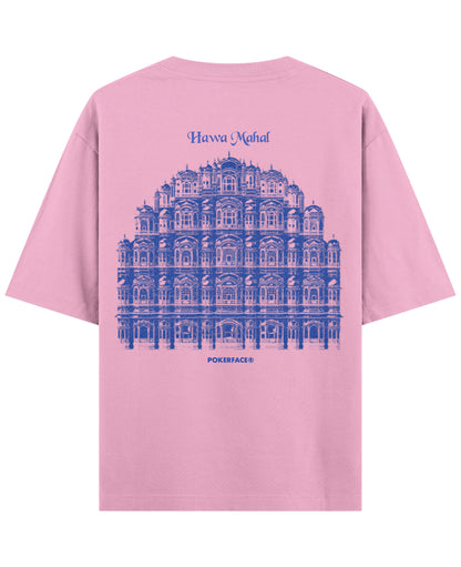 Baby Pink Oversized T-Shirt Back Design