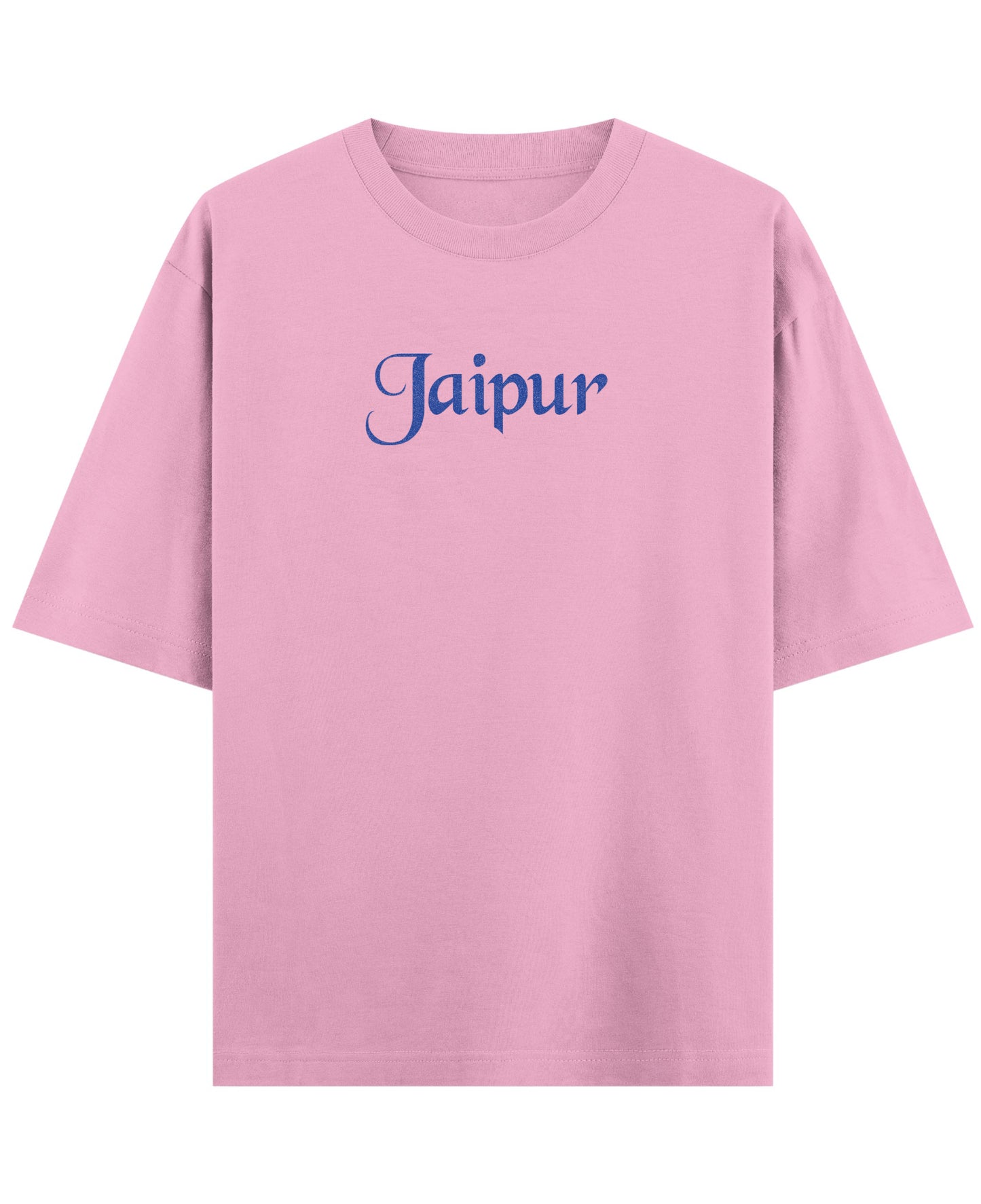 Baby Pink Oversized T-Shirt Front Design