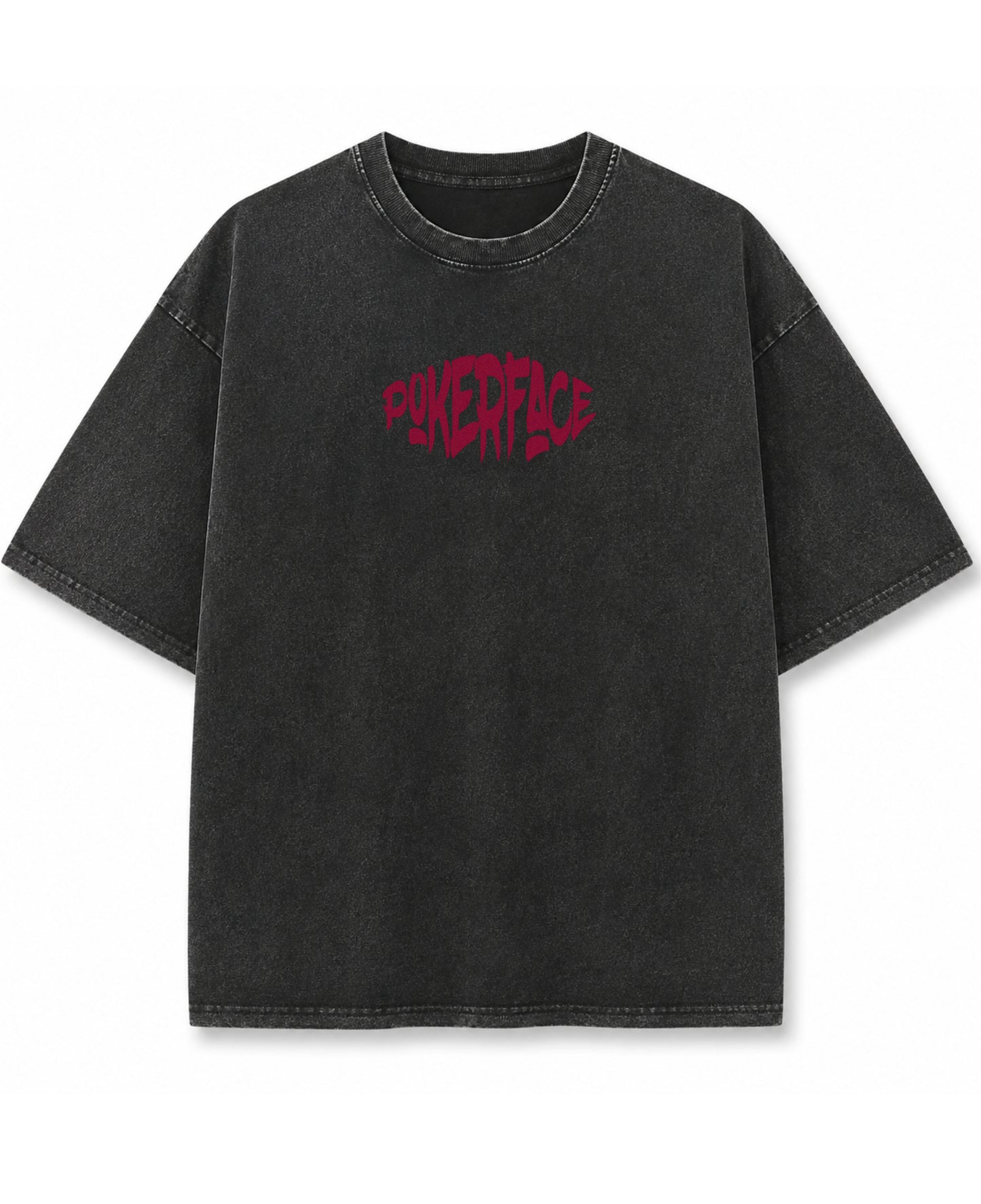 Vintage Fade Wash Oversized T-shirt Front Design