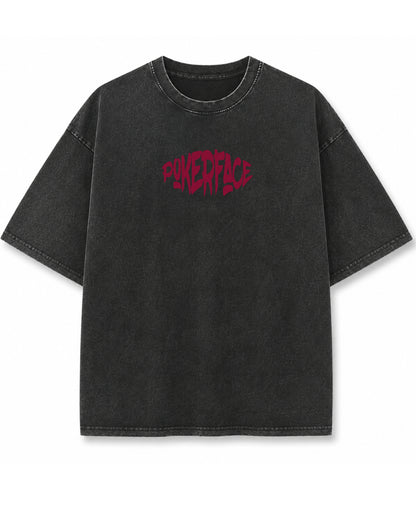 Vintage Fade Wash Oversized T-shirt Front Design