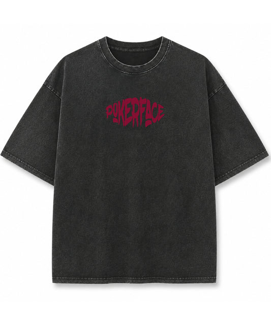 Vintage Fade Wash Oversized T-shirt Front Design