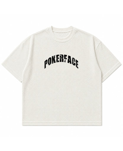 Off-white waffle boxy fit Front Design
