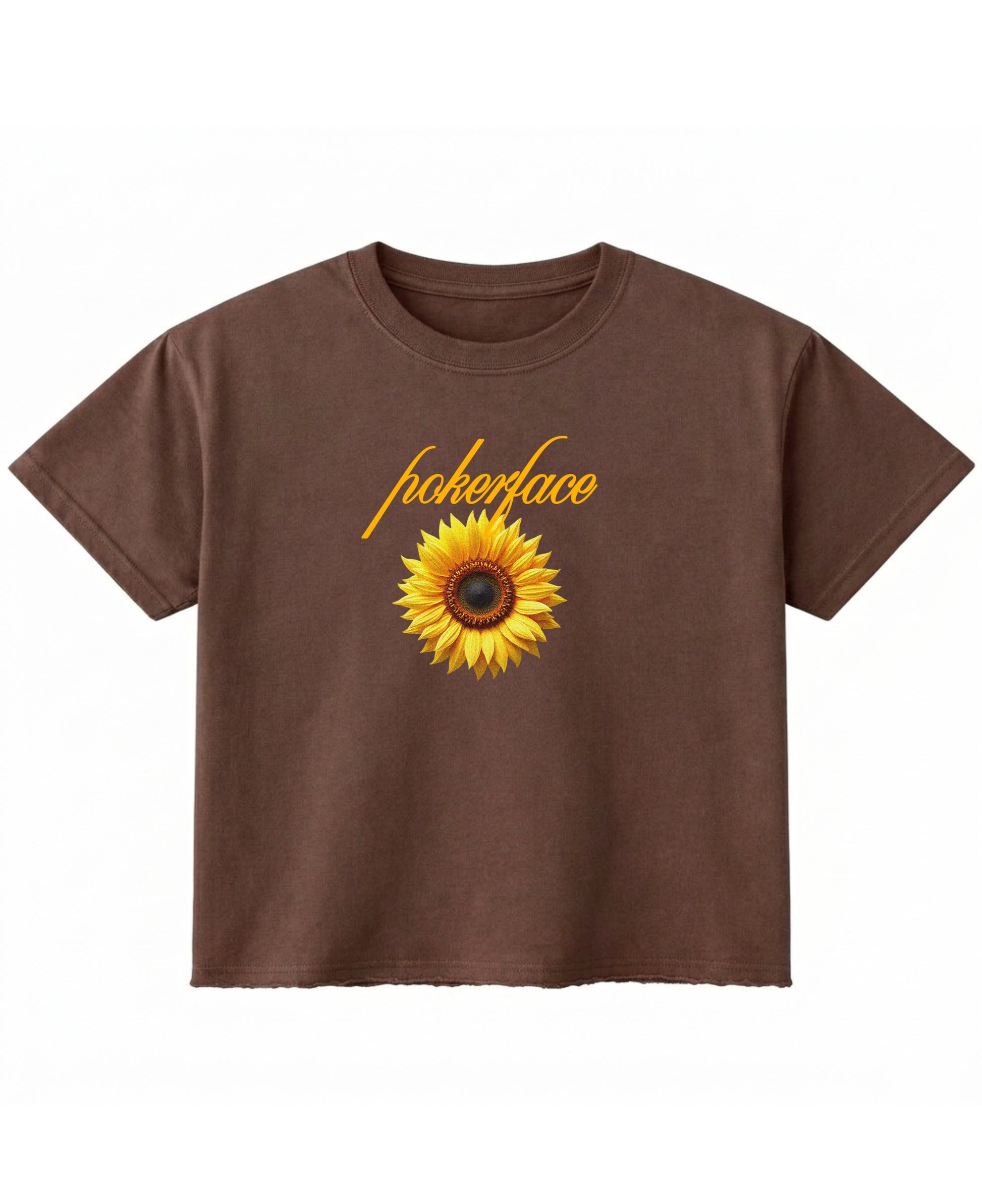 Brown Boxy Fit T-shirt Front Design