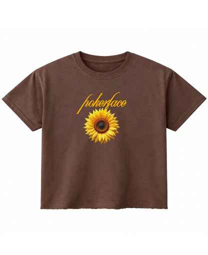 Brown Boxy Fit T-shirt Front Design