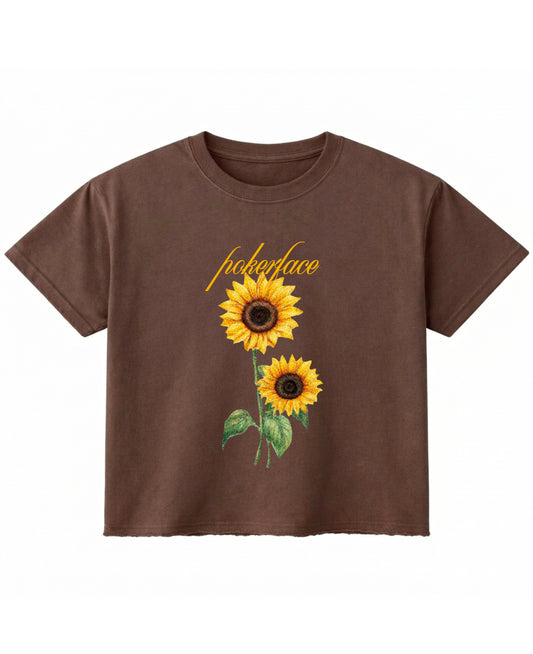Brown Boxy Fit T-shirt Front Design